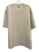 COS Size M Cream Beige Missing Fabric Tag 1/2 Sleeve Neoprene Oversize Top Cream Beige / M