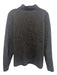 Polo Ralph Lauren Size M Dark Gray Wool & Cashmere Ribbed Knit Mock Neck Sweater Dark Gray / M