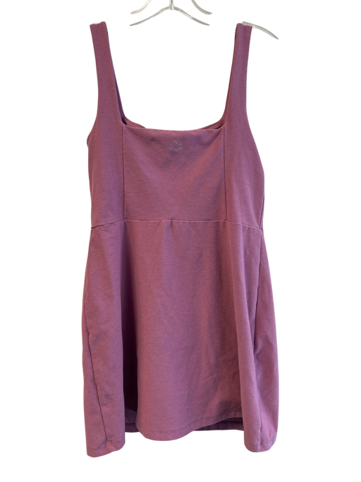 Beyond Yoga Size M Pink Polyester & Elastane Sleeveless Square Neck Shorts Dress Pink / M
