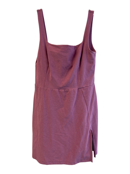 Beyond Yoga Size M Pink Polyester & Elastane Sleeveless Square Neck Shorts Dress Pink / M