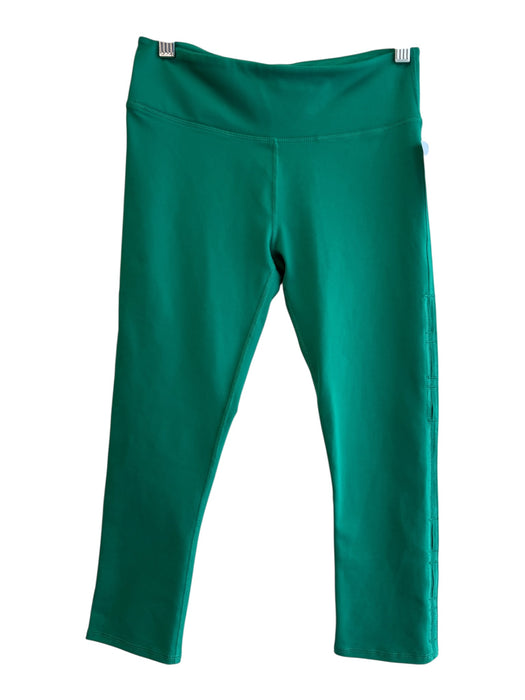 Fabletics Size XS Green Polyester Blend Wide Waist Band Capri Leggings Green / XS