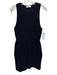 Babaton Size M Black Nylon Blend Ribbed bodycon Sleeveless Mini Dress Black / M