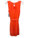 Banana Republic Size 2 Orange Polyester Blend Pleated Sash swing Dress Orange / 2