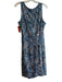 Nic + Zoe Size M Blue Viscose & Spandex Polyester Lining Round Neck Dress Blue / M