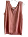 Neiman Marcus Size M Pink 100% Silk Knit Pointelle Round Neck Sleeveless Top Pink / M