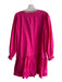J Crew Size Medium Hot pink Cotton Long Sleeve A Line Knee Length Dress Hot pink / Medium