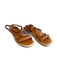 Vince Shoe Size 8.5 Brown Manmade Material Toe Strap crisscross back Shoes Brown / 8.5