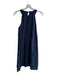 THML Size Medium Navy Rayon Blend Sleeveless Round Neck Lined Knee length Dress Navy / Medium