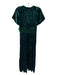 Anthropologie Size S Emerald Green Viscose Blend Short Sleeve Midi Dress Emerald Green / S