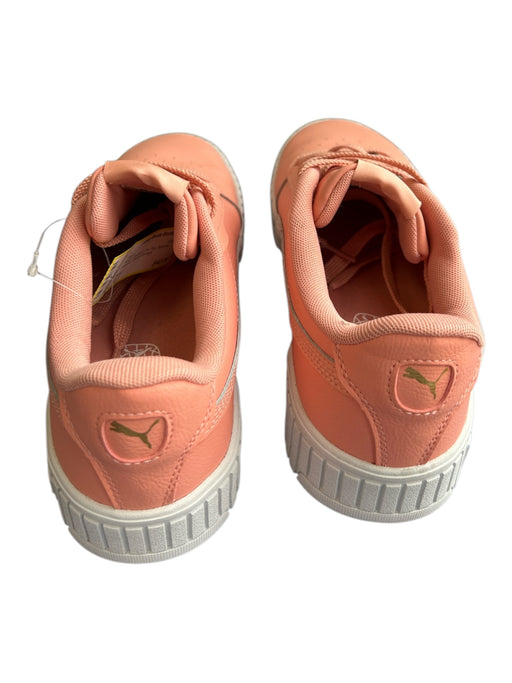 Puma Shoe Size 9 Peach Leather Low Top lace up Sneaker Shoes Peach / 9