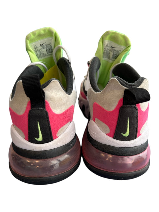 Nike Shoe Size 9.5 White, Pink & Green Leather Suede Low Top Lace Up Shoes White, Pink & Green / 9.5
