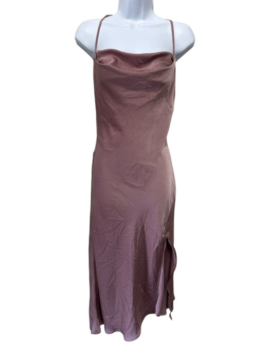 ASTR Size S Lilac Purple Polyester Satin Spaghetti Strap Cowl neck Dress Lilac Purple / S