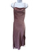 ASTR Size S Lilac Purple Polyester Satin Spaghetti Strap Cowl neck Dress Lilac Purple / S