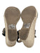 Marc Fisher Shoe Size 10 Black & Beige Suede Upper Woven Wavy Wedge Sandals Black & Beige / 10