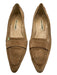 Manolo Blahnik Shoe Size 40 Taupe Beige Suede Kitten Heel Loafer Pumps Taupe Beige / 40