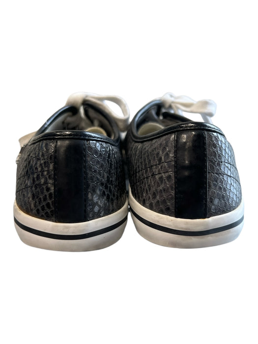 Cole Haan Shoe Size 8.5 Dark Gray Manmade Material Reptile Embossed Shoes Dark Gray / 8.5