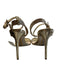 Sam Edelman Shoe Size 10 Gold Leather Open Square Toe Shimmer Stiletto Shoes Gold / 10