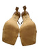 Marc Fisher Shoe Size 7.5 Tan Brown Leather Upper Toe Strap Ankle Strap Sandals Tan Brown / 7.5