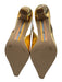 Sam Edelman Shoe Size 7 Gold Leather Upper Pointed Toe Slingback Metallic Pumps Gold / 7