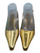Sam Edelman Shoe Size 7 Gold Leather Upper Pointed Toe Slingback Metallic Pumps Gold / 7