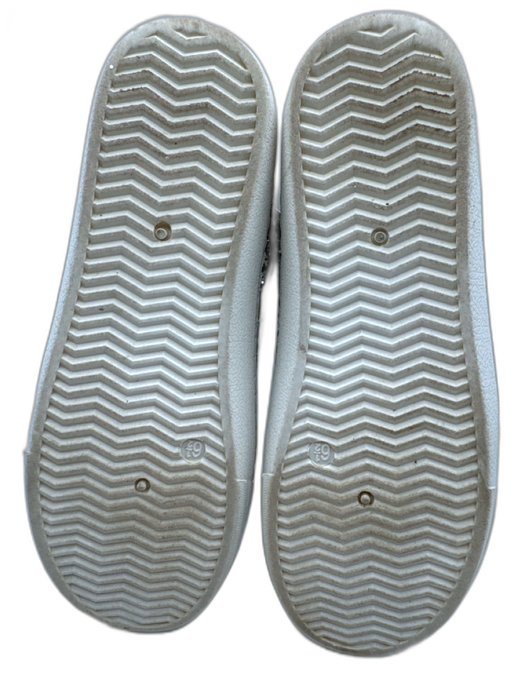 Vintage Havana Shoe Size 6.5 White Silver Leather Upper Lace Up stars Sneakers White Silver / 6.5
