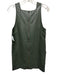 Maeve Size XS Olive Green PU Leather Sleeveless Paneled Patch Pocket Dress Olive Green / XS