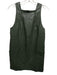 Maeve Size XS Olive Green PU Leather Sleeveless Paneled Patch Pocket Dress Olive Green / XS