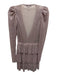 Sabrina Musayev Size XS Pink Missing Fabric Tag Metallic Thread V Neck Dress Pink / XS