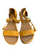 White Mountain Shoe Size 8.5 Mustard Yellow Manmade Material Strappy Sandals Mustard Yellow / 8.5