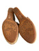 Born Shoe Size 8 Brown Leather Cork Base Strappy Open Toe & Heel Wedge Shoes Brown / 8