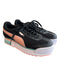 Puma Shoe Size 9 Black & Pink Manmade Material Almond Toe Lace Insert Shoes Black & Pink / 9