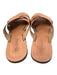 Madewell Shoe Size 7.5 Brown Leather Upper Rubber Sole Cross Strap Sandal Shoes Brown / 7.5