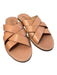 Madewell Shoe Size 7.5 Brown Leather Upper Rubber Sole Cross Strap Sandal Shoes Brown / 7.5