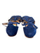 Halogen Shoe Size 7 Blue Suede Braided Design Ankle Buckle Open Toe Shoes Blue / 7