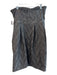 Alice & Olivia Size Est S Black Polyester Blend Raised Fabric Chevron Dress Black / Est S