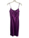 Wilfred Size 4 Purple Polyester Satin Bow Detail Spaghetti Strap Midi Dress Purple / 4