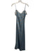 Reformation Size S Blue, Pink, Green Silk Spaghetti Strap Floral Midi Dress Blue, Pink, Green / S