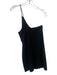 Lovers + Friends Size M Black Rayon Blend One Shoulder Body Con Back Zip Dress Black / M