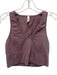 Athleta Size M Purple Gray Nylon Sleeveless Ribbed V Neck Cropped Top Purple Gray / M