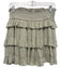 Free People Size M Mint Green Viscose Smocked Waist Band Tiered Mid Rise Skirt Mint Green / M