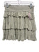 Free People Size M Mint Green Viscose Smocked Waist Band Tiered Mid Rise Skirt Mint Green / M
