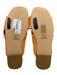 Yosi Samra Shoe Size 6 Orange Suede Flat Twist Square Toe Sandals Orange / 6