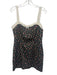 For Love & Lemons Size M Black, Green & Red Cotton Blend Floral Bow Detail Dress Black, Green & Red / M