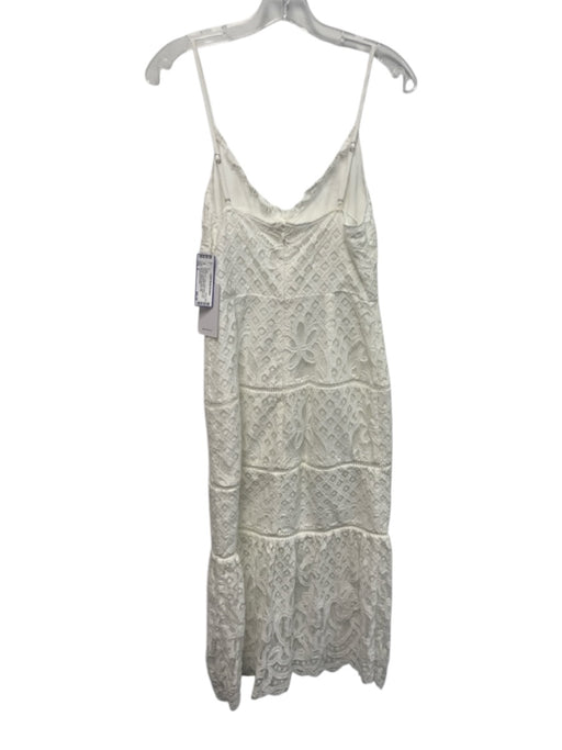 Lovers and Friends Size S White Nylon Blend Lace Overlay Spaghetti Strap Dress White / S