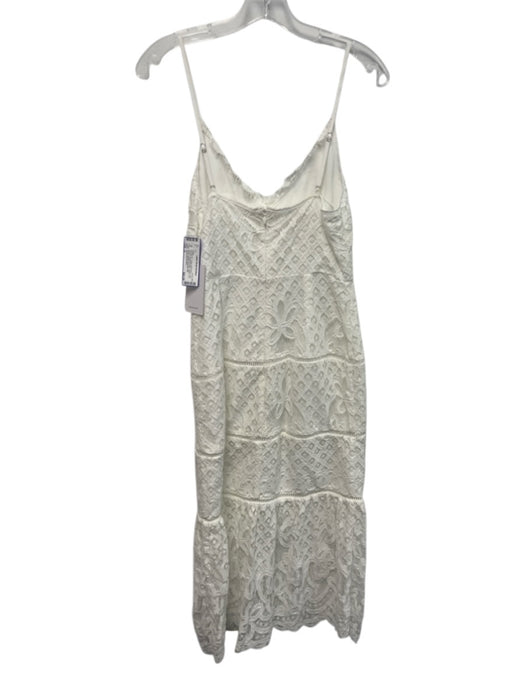 Lovers and Friends Size S White Nylon Blend Lace Overlay Spaghetti Strap Dress White / S