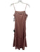 Lulus Size S Blush Pink Polyester Blend Satin Gathered Ruched Dress Blush Pink / S