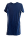 Adidas Size Large Navy Cotton Crew Crew Neck Short Sleeve Knee length Dress Navy / Large