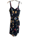 Paradise Found Size Large Black Multi Rayon Sleeveless Back Zip Faux Wrap Dress Black Multi / Large
