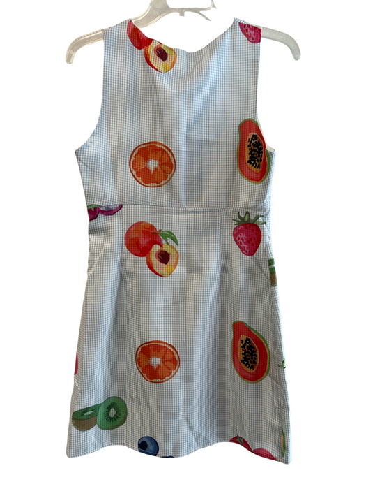 Le Lis Size Small Blue, White & Multi Polyester Sleeveless Round Neck Dress Blue, White & Multi / Small