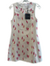 Le Lis Size Small White, Red, Green Cotton Sleeveless Round Neck Back Zip Dress White, Red, Green / Small
